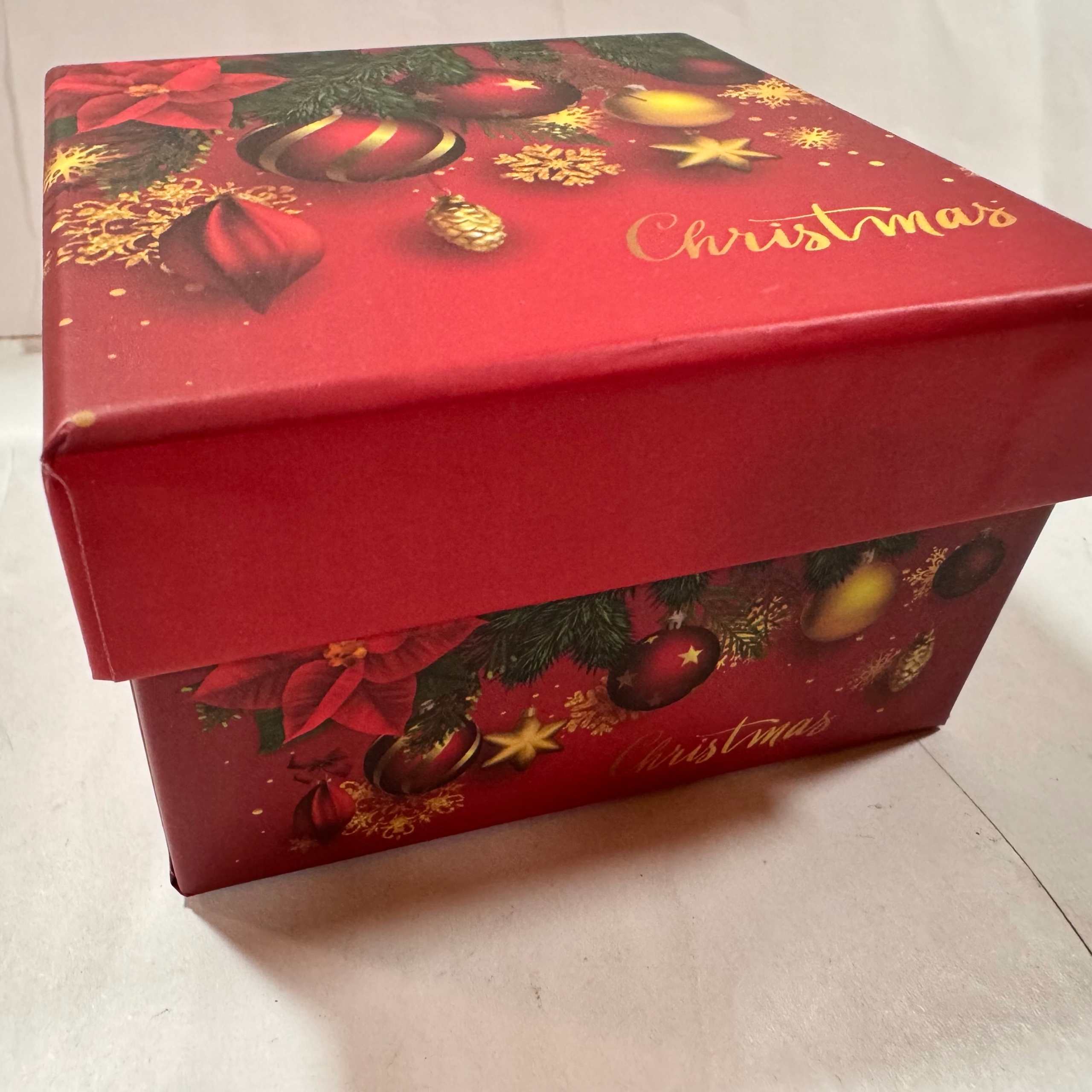 pudełko prezentowe Boże Narodzenie ok 9,5x9,5x5,5cm Marka Nice Life