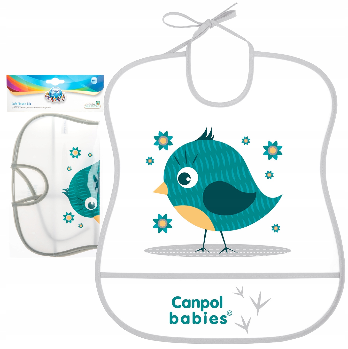 CANPOL ŚLINIAK ZMYWALNY Z KIESZENIĄ MIĘKKI