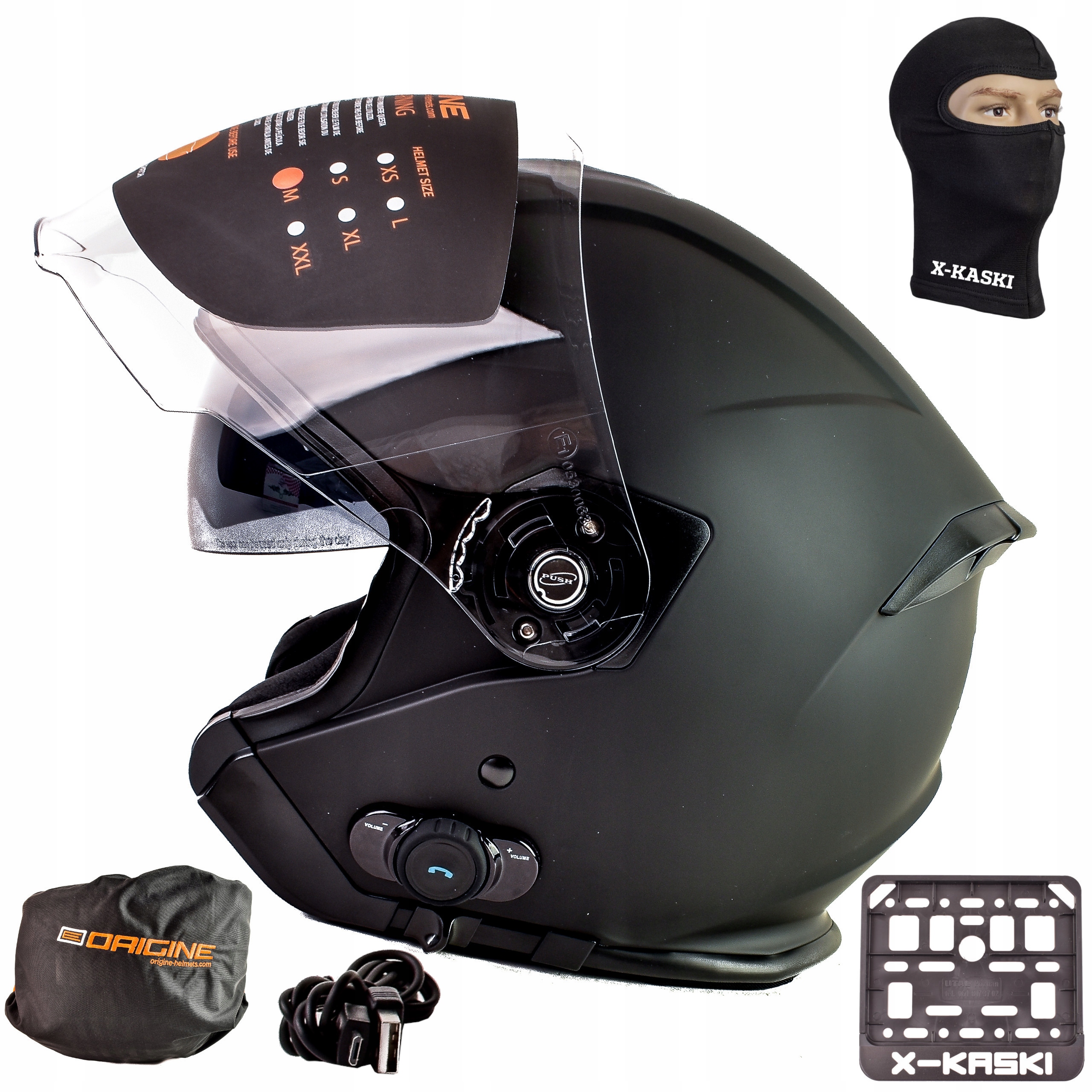 

Origine Kask Otwarty Palio Intercom Bluetooth L