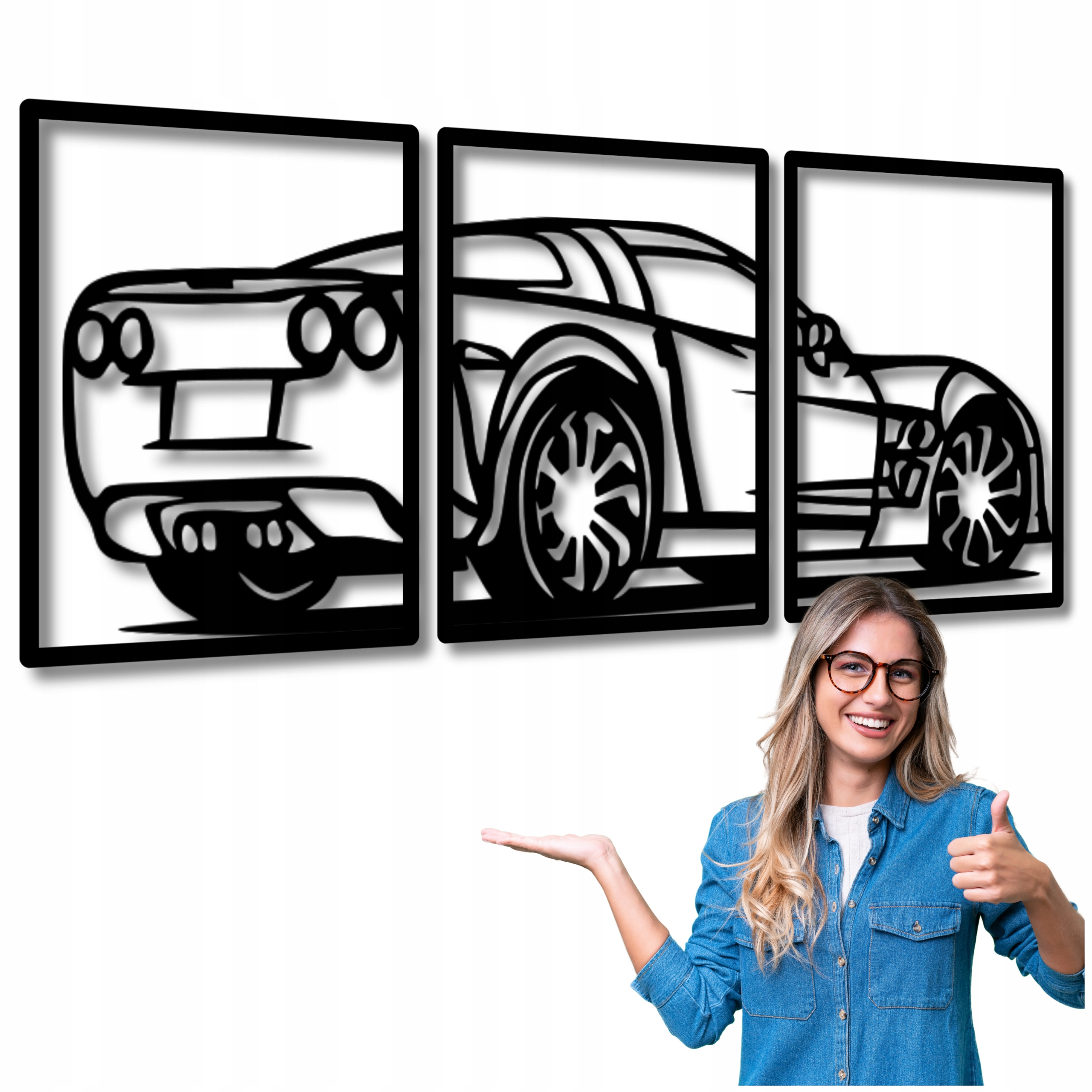 Ažurový Obraz Závodník 150x65cm Obrazy Do Obývacího Pokoje Obraz Na Zeď Auto