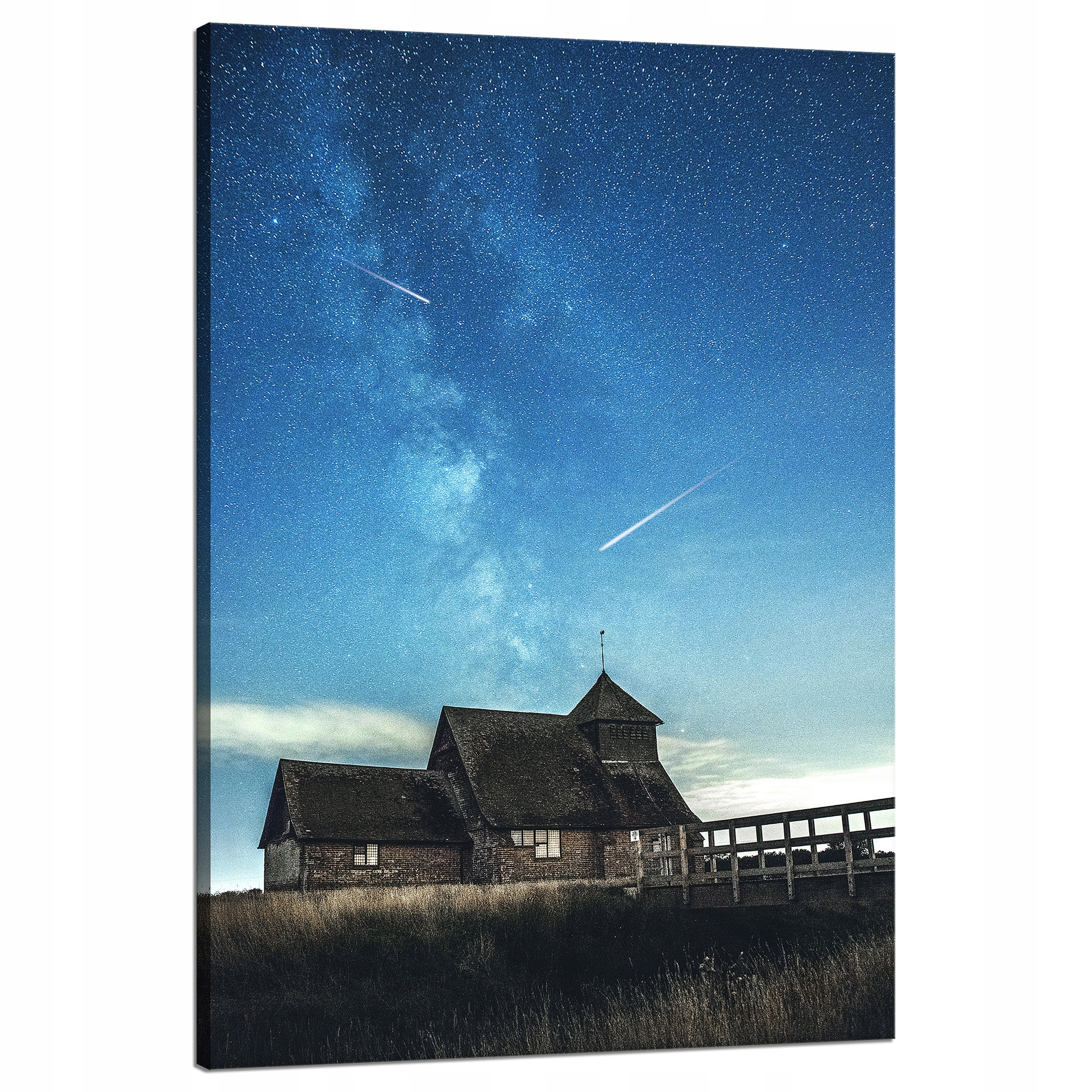 Obraz na plátně Vesmír Nebe nad kostelem 80x120