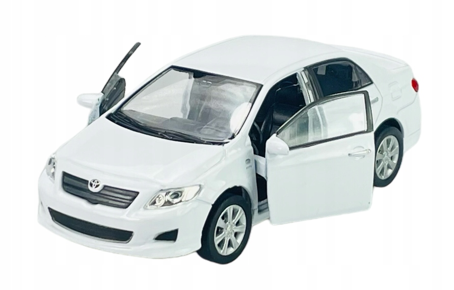 WELLY 2009 TOYOTA COROLLA BIAŁY 1:34 NOWY METALOWY MODEL