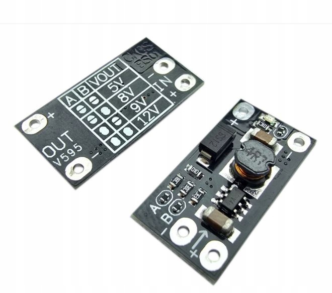 PRZETWORNICA STEP-UP 2,5 - 9V ->5V, 8V, 9V, 12V