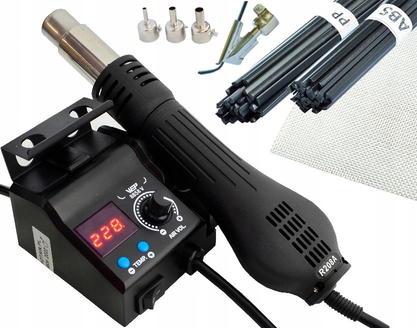 Spawarka do Plastiku HOTAIR WEP 8858-V 480°C 700W 1-120l/min +DYSZE PLASTIK