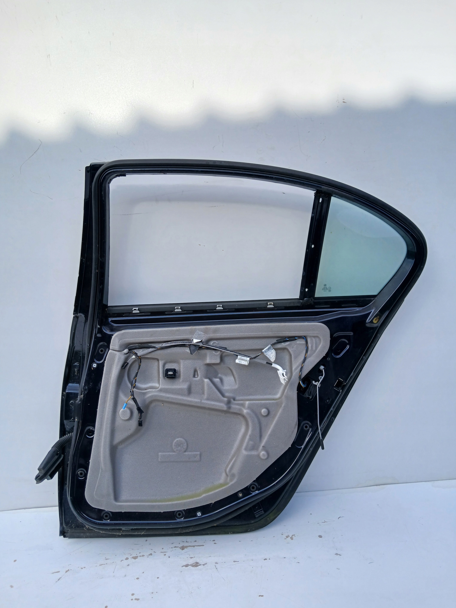 Tür rechts heck hinten BMW E60 CARBONSCHWARZ 416/9
