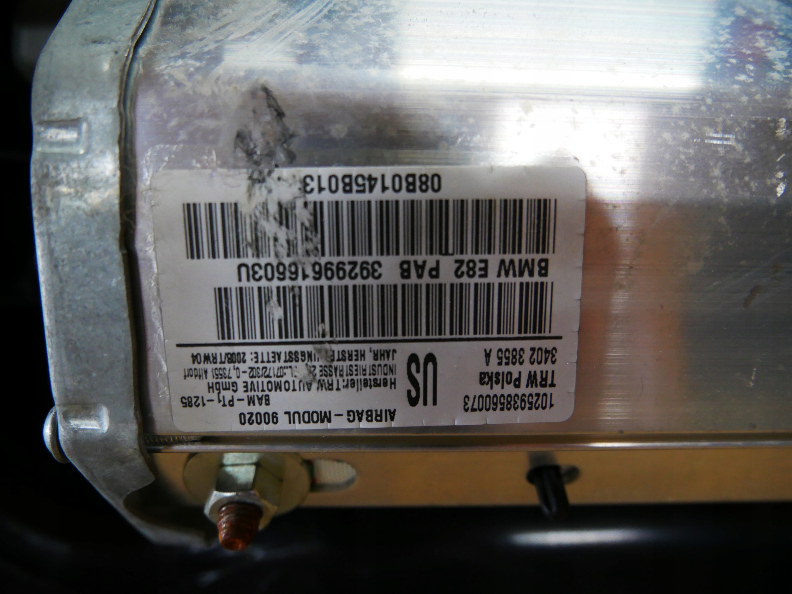 BMW E81 E82 E87 E88 торпеда консоль подушки безопасности