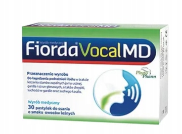 

Fiorda Vocal MD, smak owoców leśnych, 30 pastylek