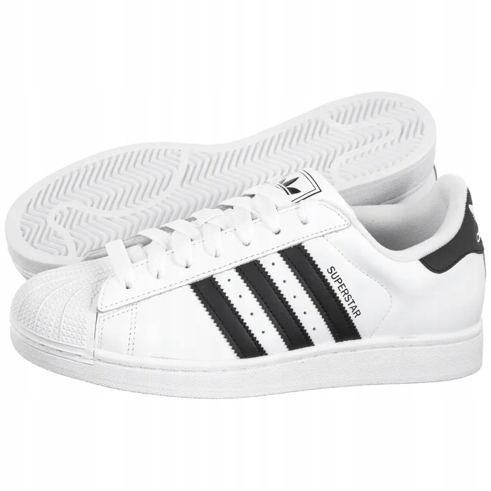 Kožené pánské tenisky adidas Superstar II IH8659 Bílé