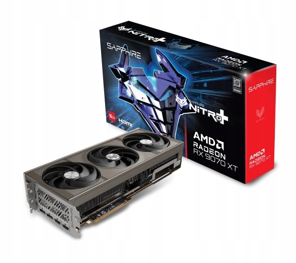 Karta graficzna SAPPHIRE Nitro+ Radeon RX 9070 XT OC 16GB