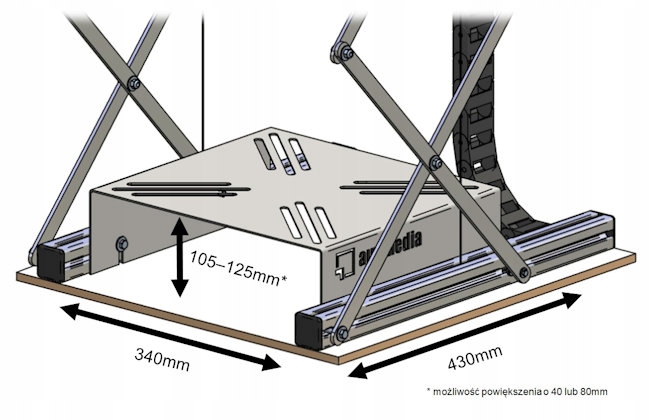 Winda sufitowa do projektora | AUX MEDIA Pro PLUS Marka Inna