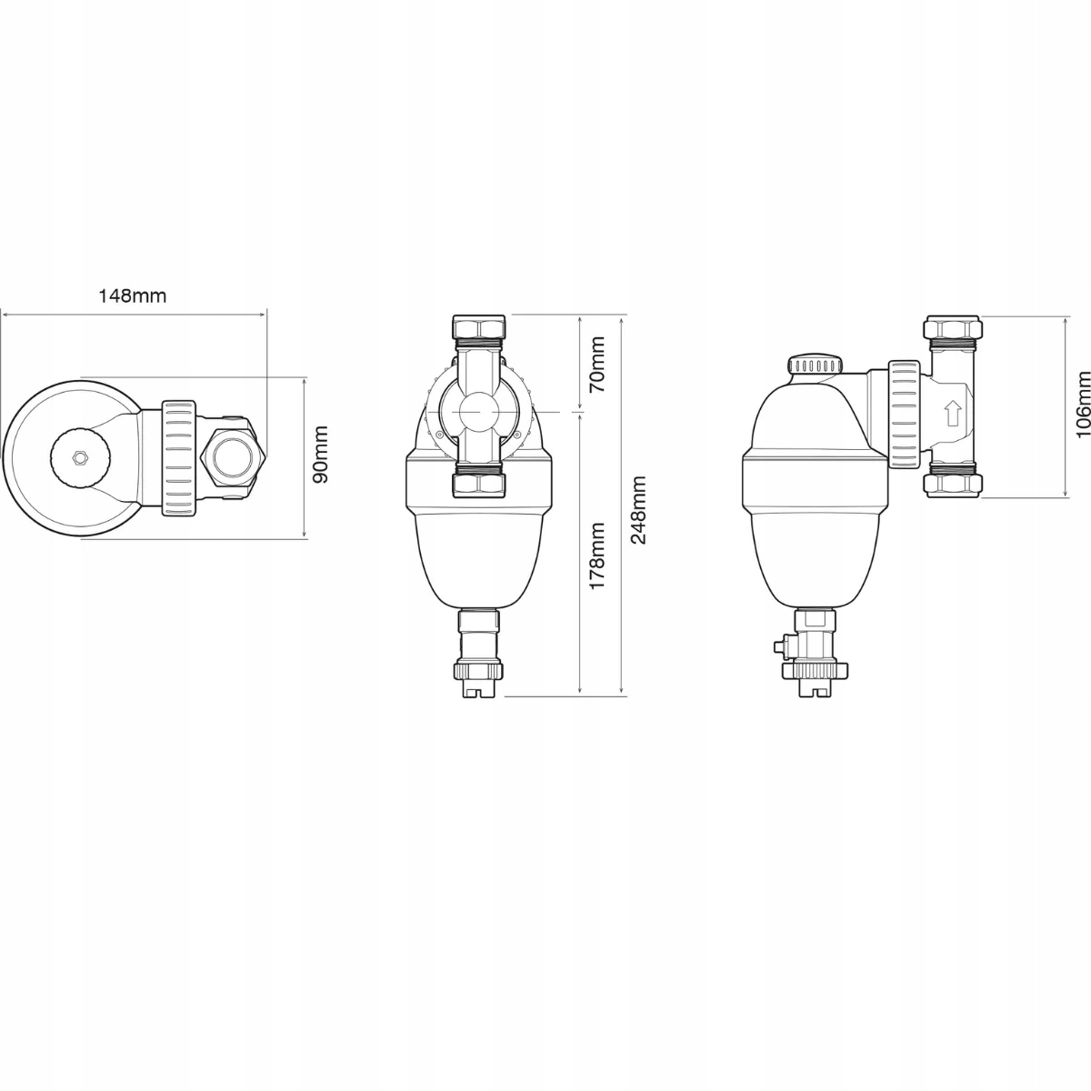 FERNOX Filtr magnetyczny TF1 Sigma 1" EAN (GTIN) 5014551625716