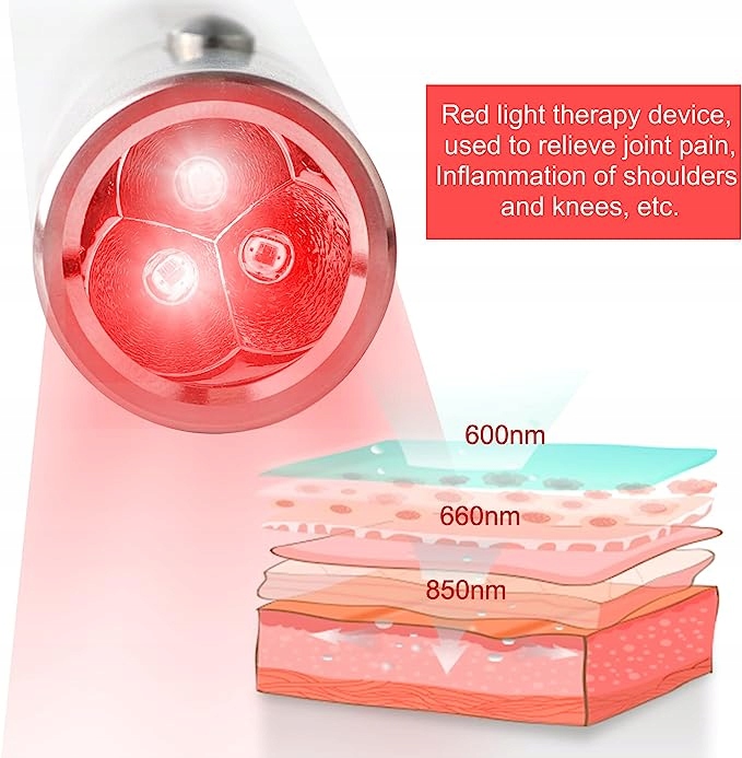 Latarka LED Terapia Światłem Czerwonym Kod producenta 102p-11