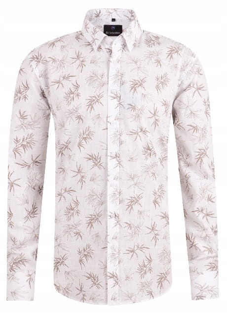 Pánská Košile DI Selentino Bílá Palm Springs Slim Shirt: 42