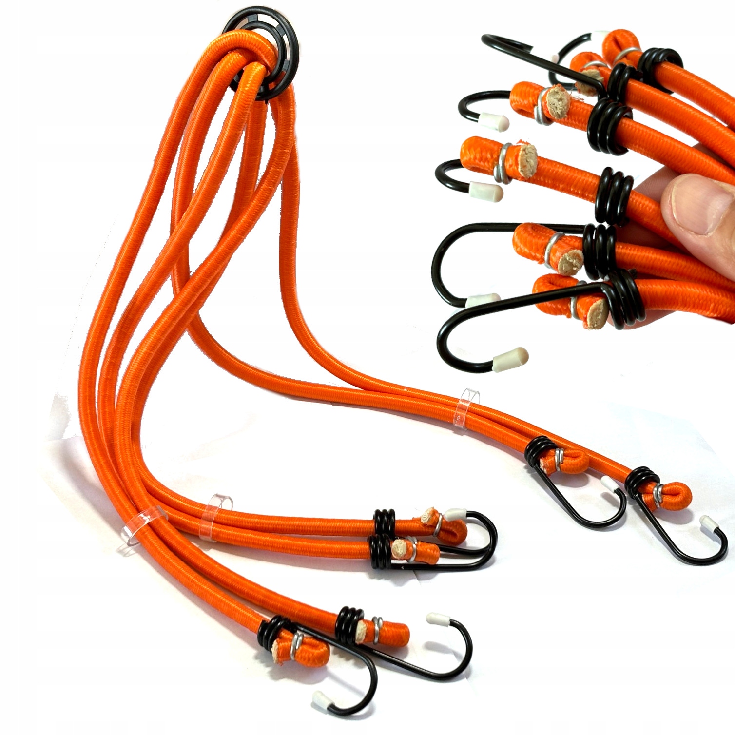 Linki bagażowe Gumy Tranposportowe elastyczne mocne 80 140cm 3SZT Łączone