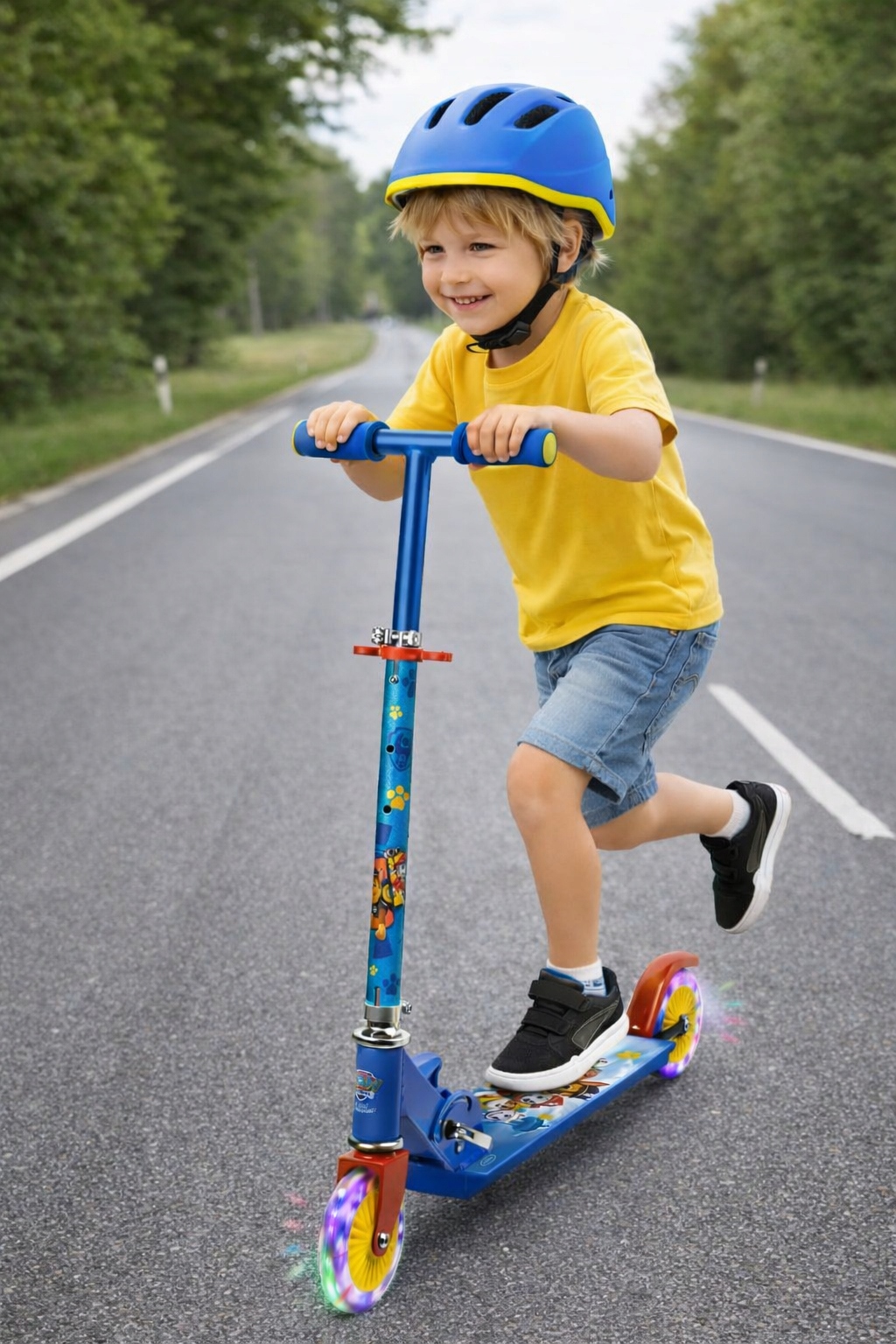 PSI PATROL HULAJNOGA DWUKOŁOWA LED ŚWIECI DLA DZIECI PIESKI 2 KOŁA Rodzaj dwukołowa