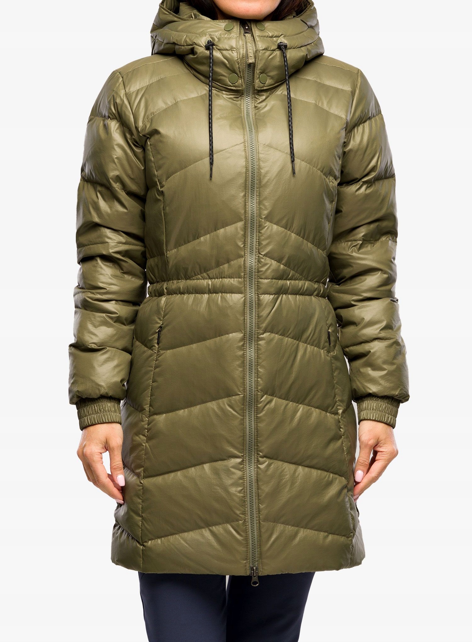 Dámská péřová bunda Columbia Icy Heights II Down Mid Jacket zelená Xs