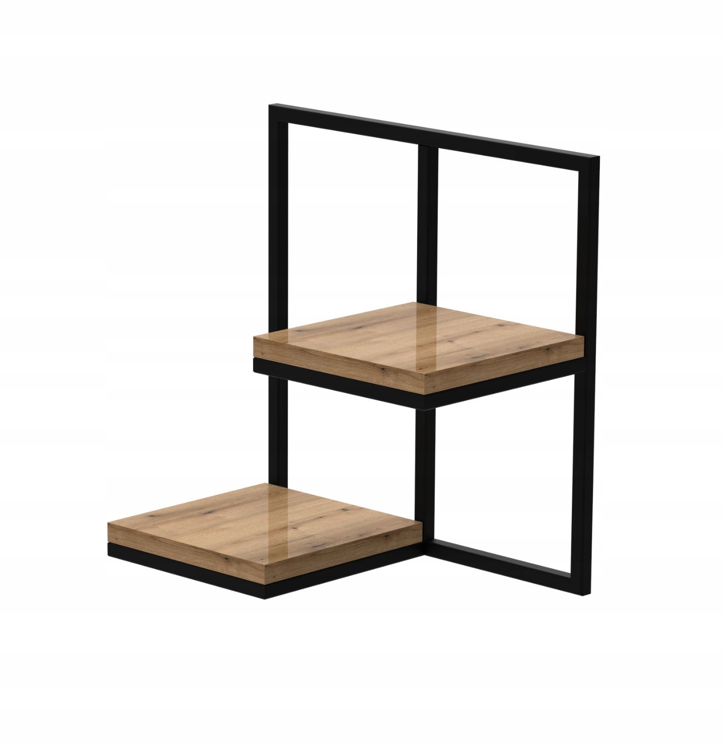 Moderný Držiak Na Kvetináč Nástenná Polica Loft Drevo Zara II Na Kvety 38x38