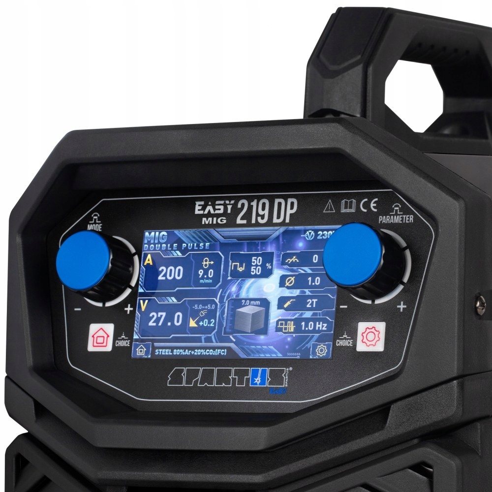 SPARTUS EASYMIG 219 PULS 4T 230V MIG TIG MMA PODAJNIK 4 ROLKOWY 4R Marka Spartus