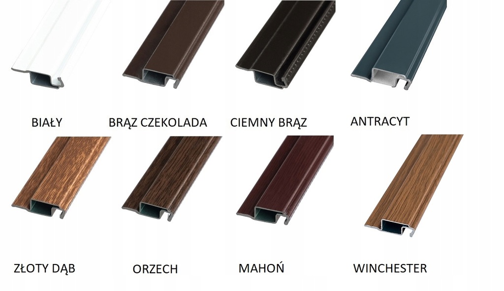 PROFIL DO MOSKITIER OKIENNYCH ALUMINIOWY ZłOTY DĄB NA METRY Marka inna