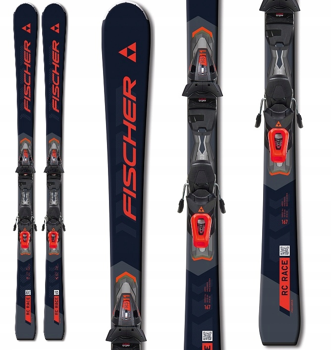 Narty Fischer Rc Race Ar F18 Progressor Dual Radius wiązania Black Red 153