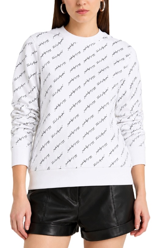 Mikina Karl Lagerfeld All-over Signature Velikost Xs