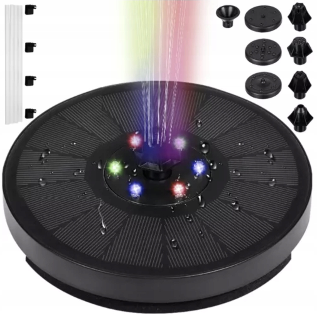 Fontanna Solarna LED do Oczka Basenu - Oświetlony Luksus Twojego Ogrodu Kod producenta BEMOCKWD