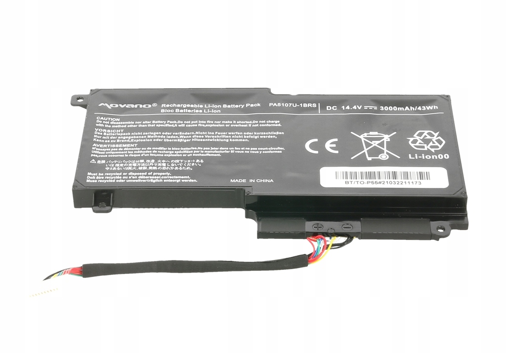  акумулятор PA5107U-1BRS для Toshiba Satellite L50 P50 виробництва Movano 