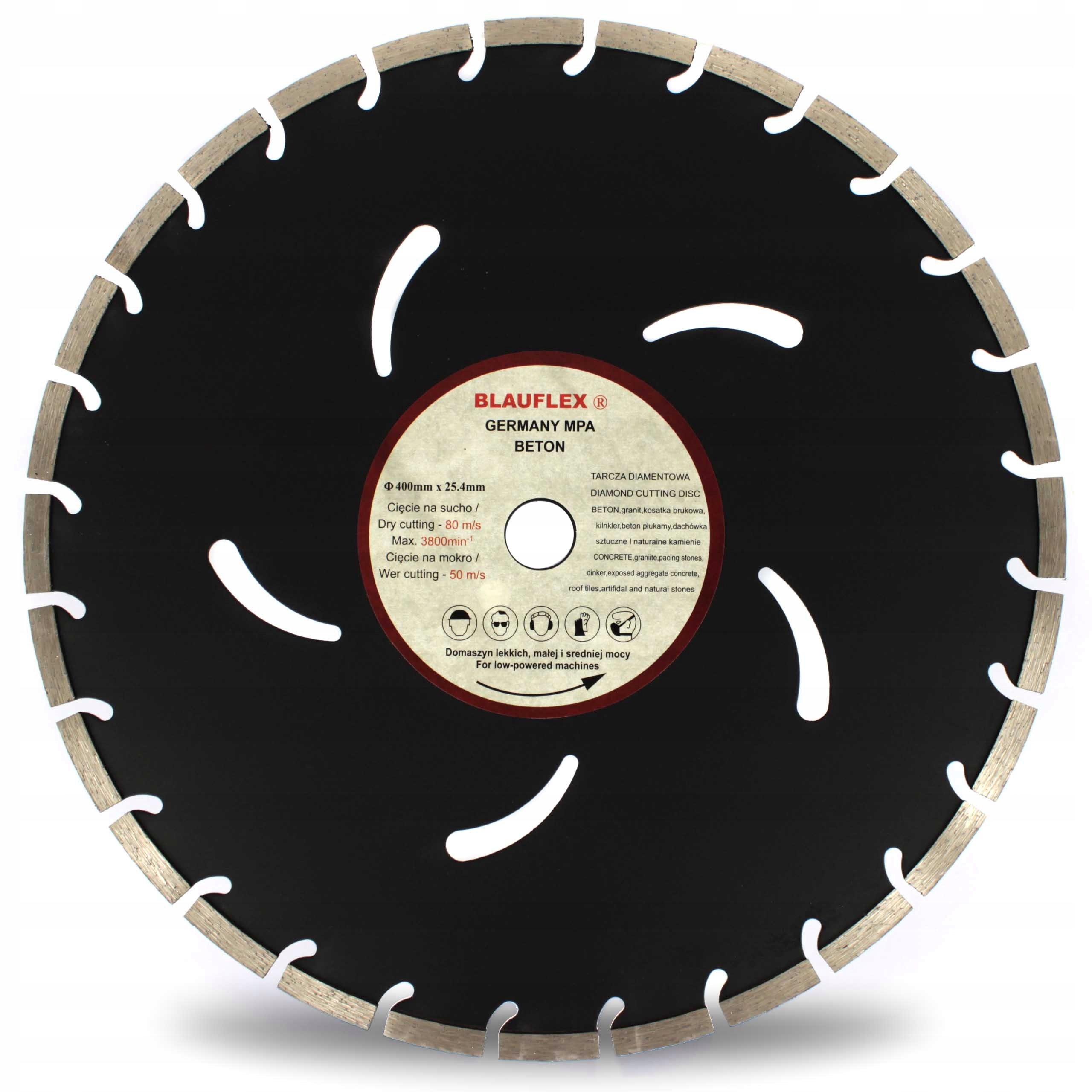 

Tarcza Diamentowa Blauflex 400 x 25,4 sucho/mokro