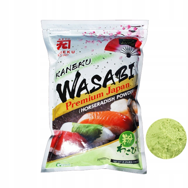 Wasabi Powder Premium Japan japońskie wasabi w proszku, Kaneku 1kg
