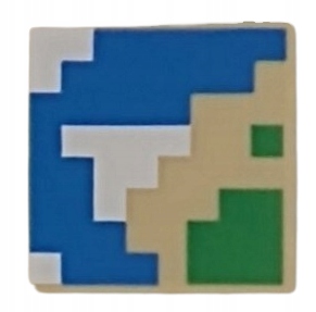 

Lego 3068bpb1892 2x2 Tile Minecraft Mapa Nowa (1g)