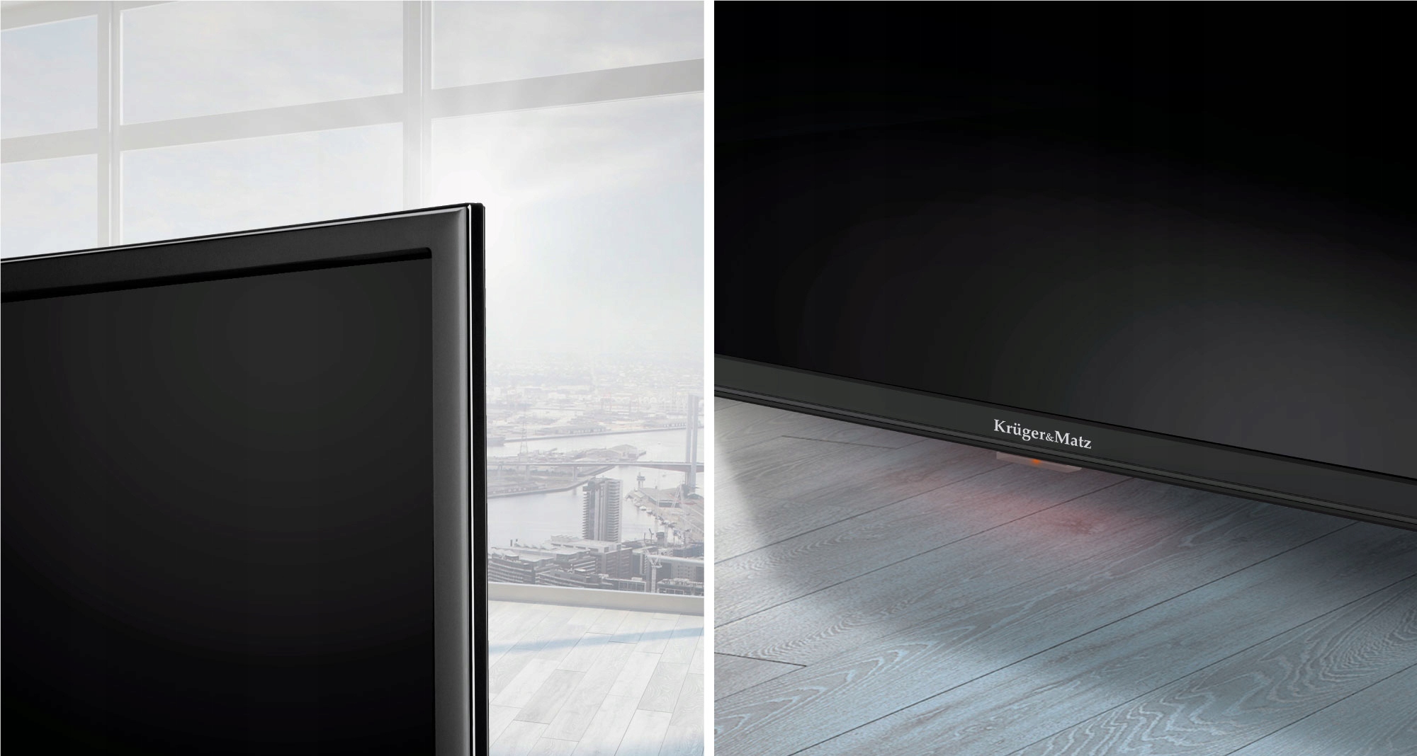 Telewizor Kruger&Matz 24" HD DVB-T2 H.26 230/12V System dźwięku 2.0