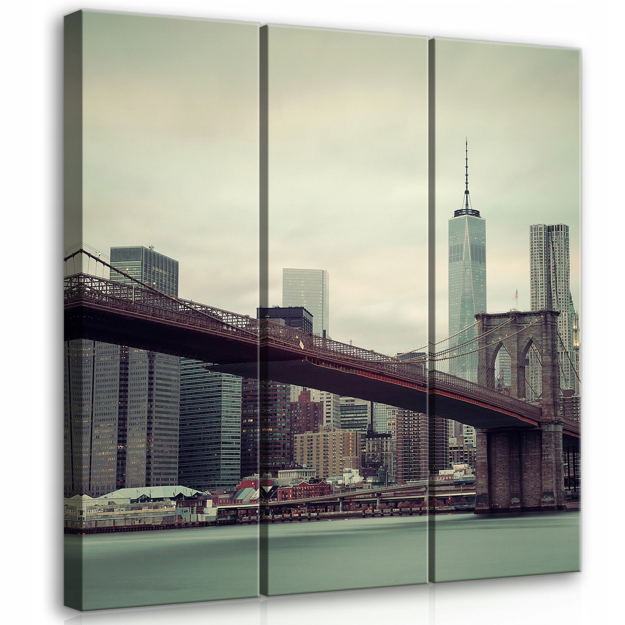 Obraz 90x100 Brooklynský most New York Manhattan městská krajina