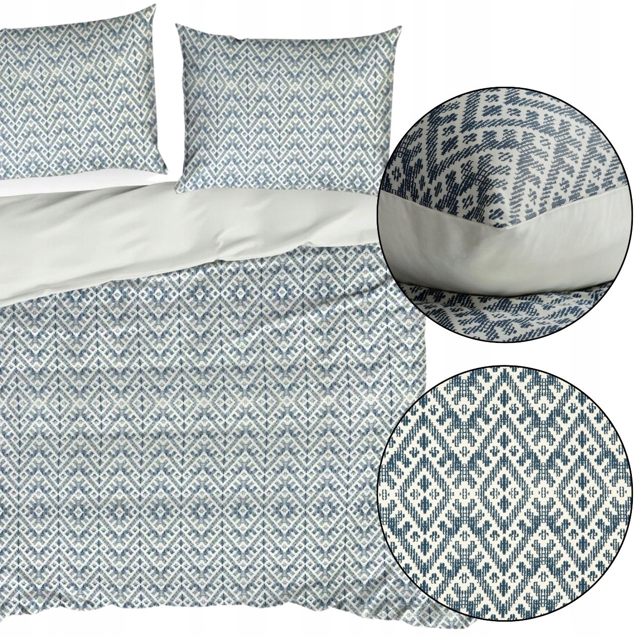 Sada Bavlněného Povlečení Satén sada granátově krémová 220 x 200 cm