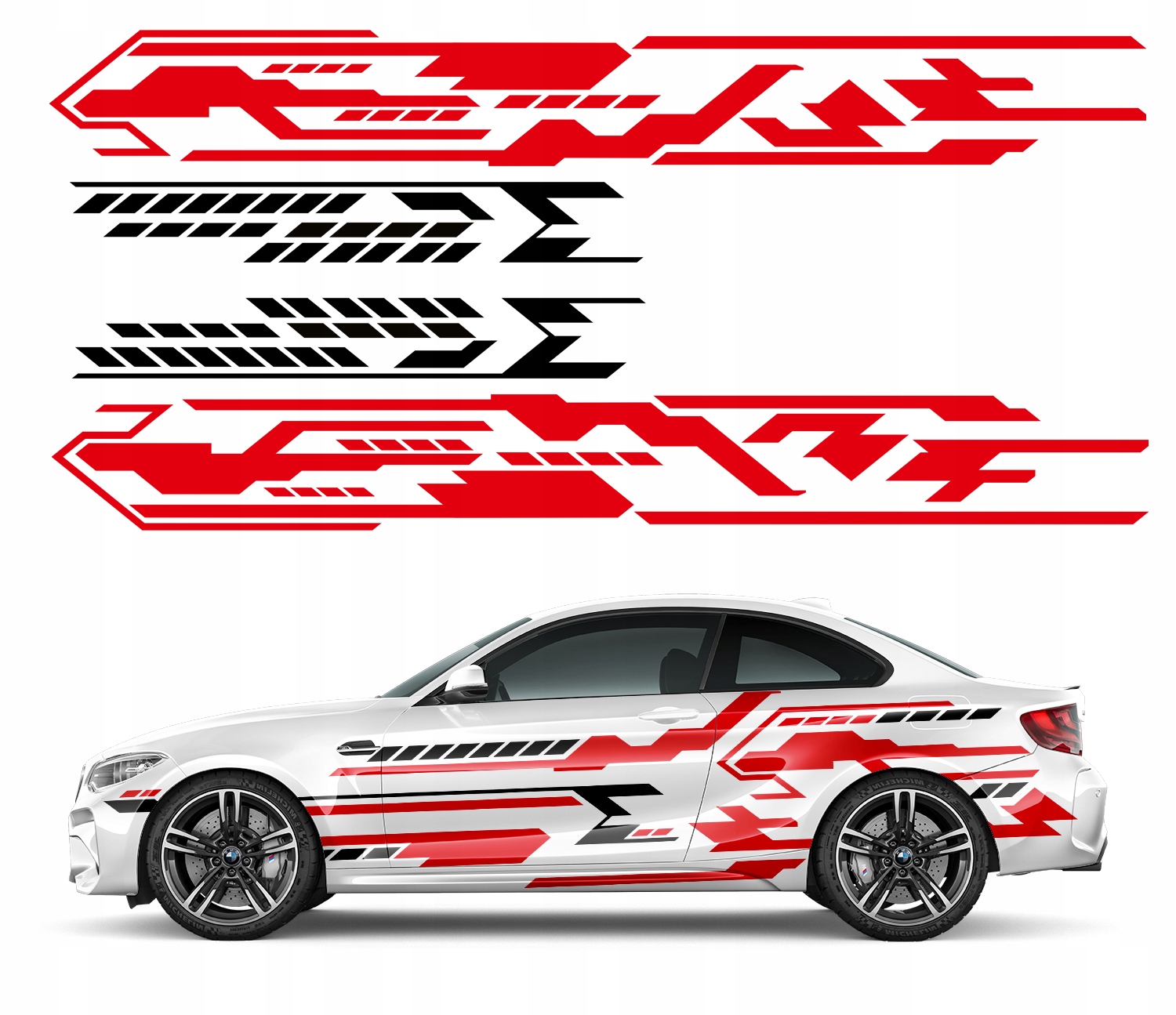 Motív na auto Camo kamufláž Nálepky 44 x 890 cm