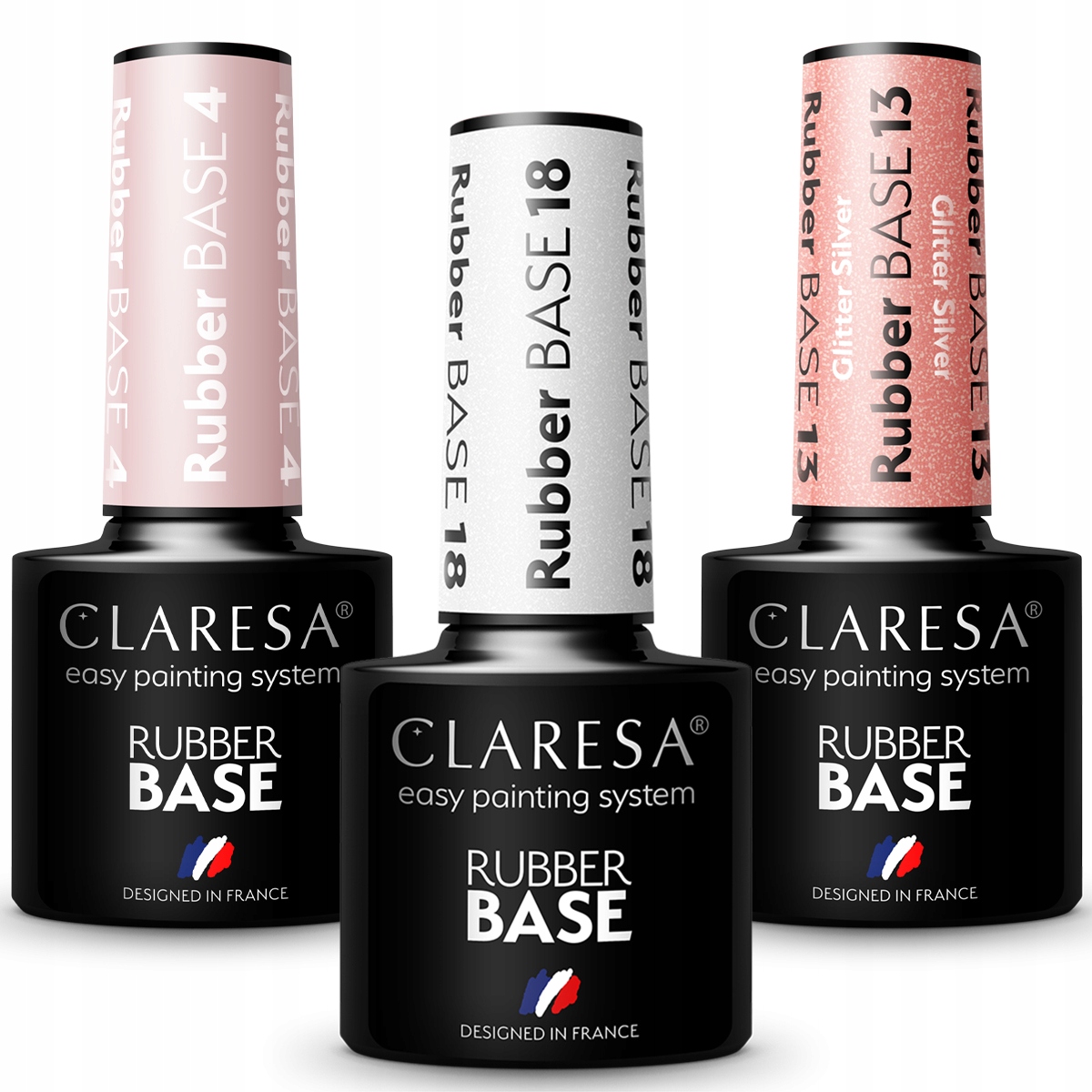 

3X Baza Kauczukowa Claresa Rubber lakier hybrydowy