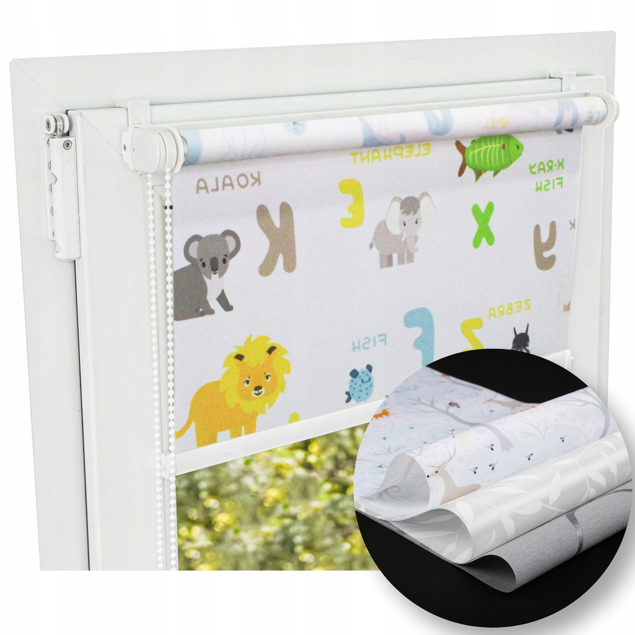 Rolety do Dětského pokoje Vzor vnitřní rolety s vlascem 90x220