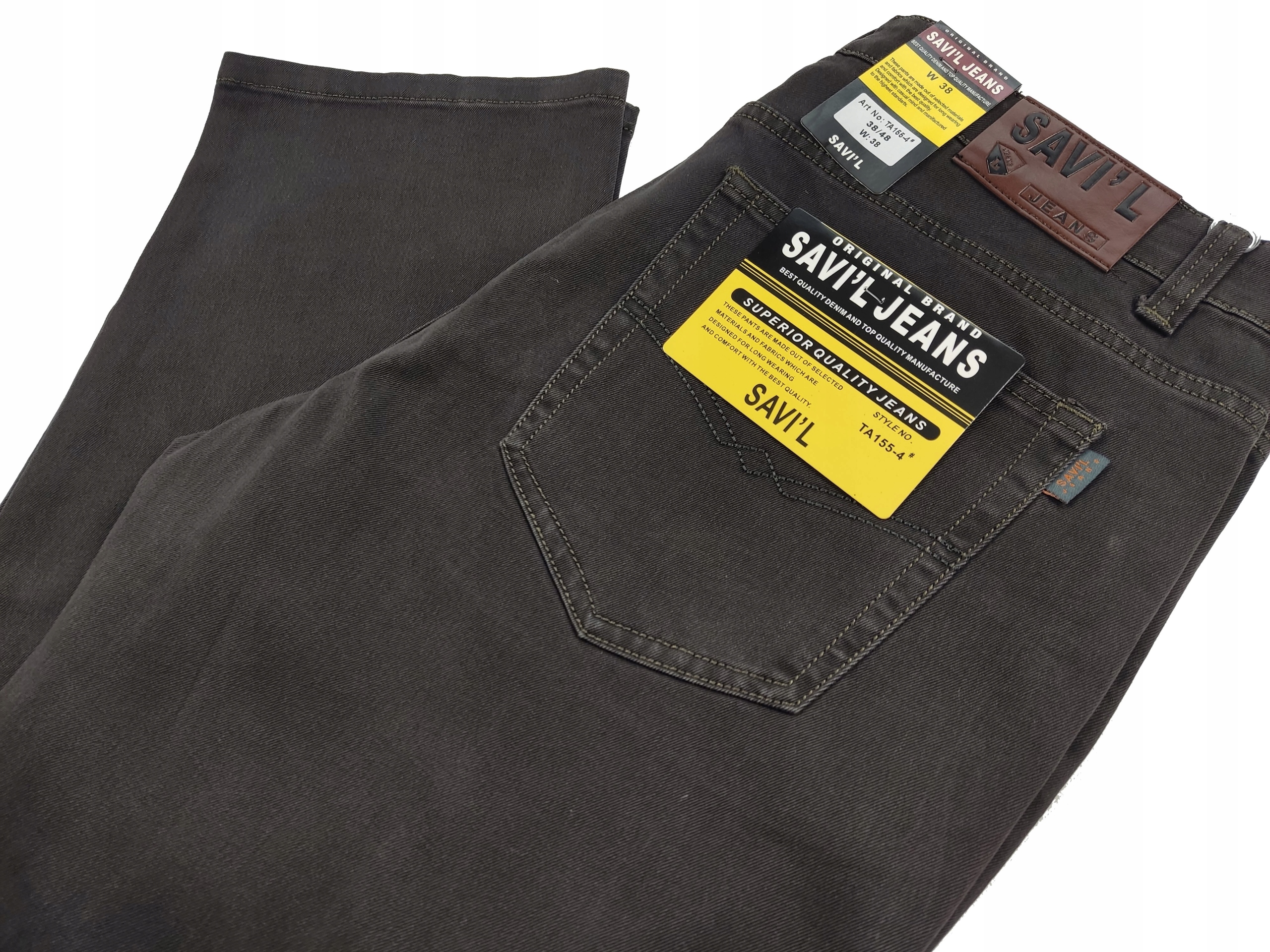 

Spodnie Męskie Jeansy Savil Khaki W40 104-110