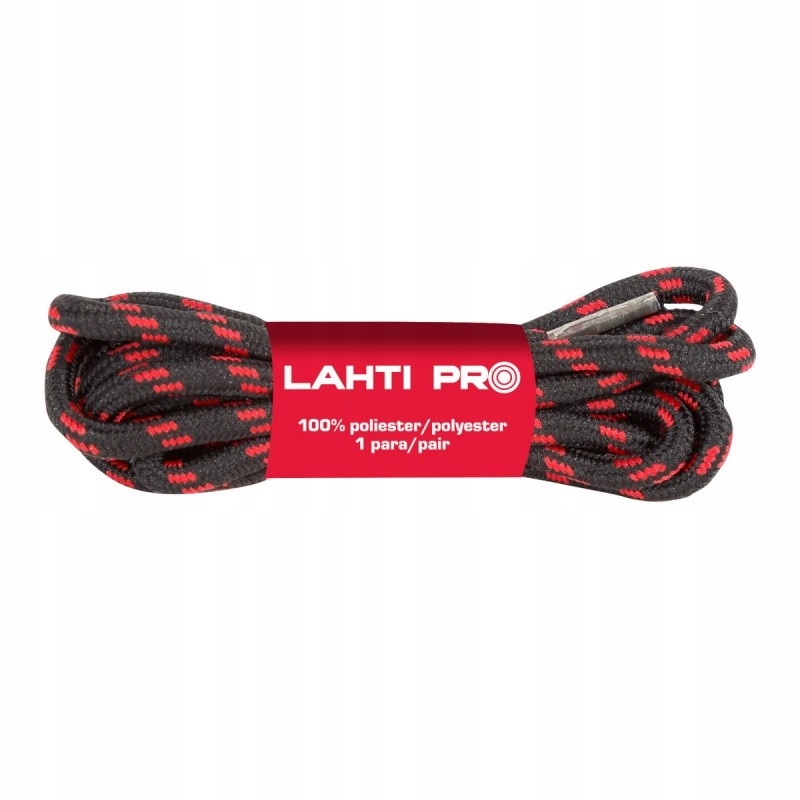 

Sznurowadła Okrągłe Czarno-czerw 100CM Lahti Pro