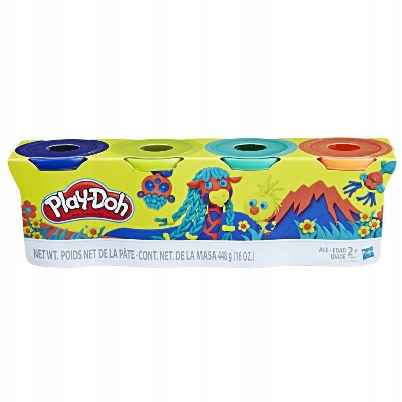 

Play-doh 4 Tuby Wild Colors Ciastolina