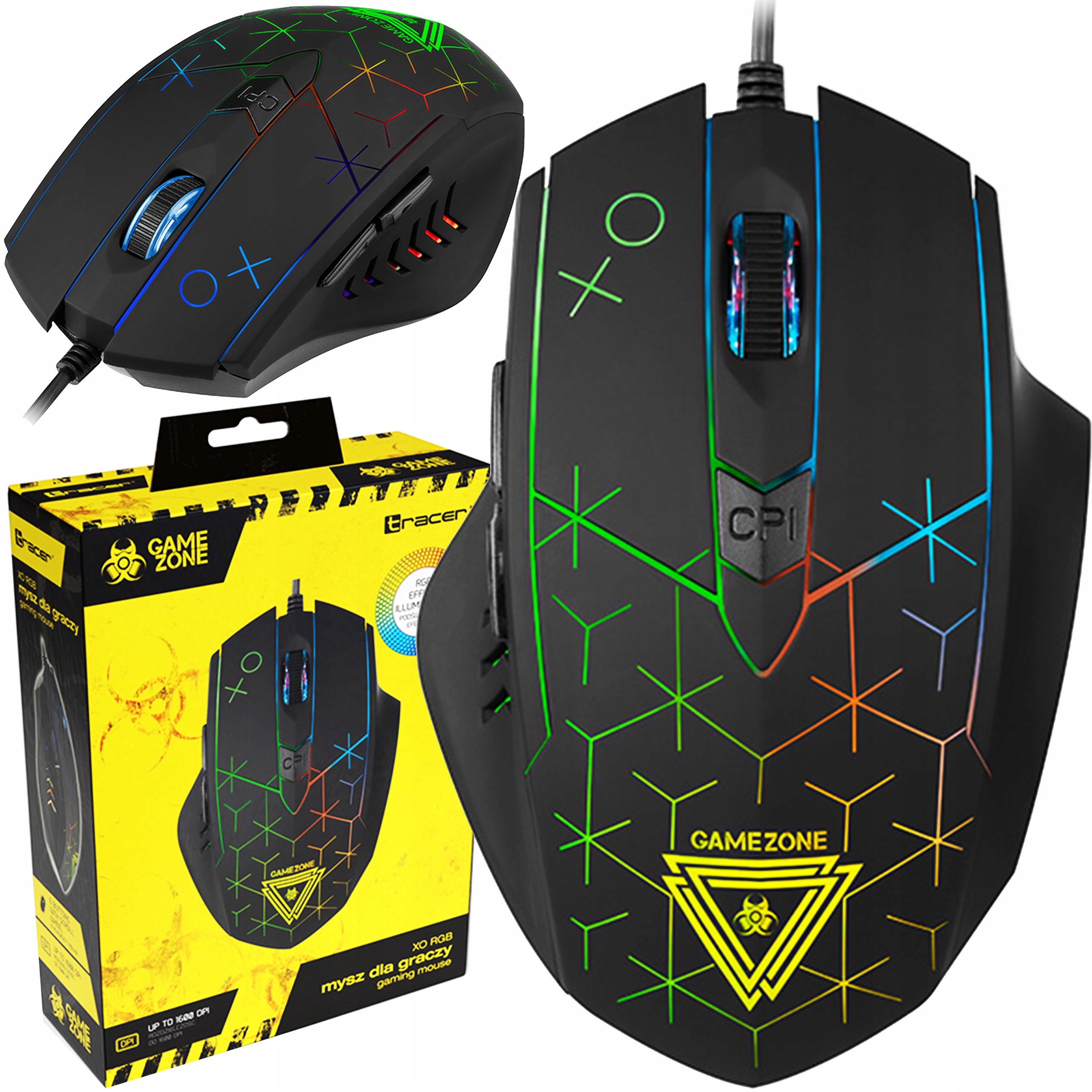 

Podświetlana Mysz Gamingowa Dla Graczy Led Rgb