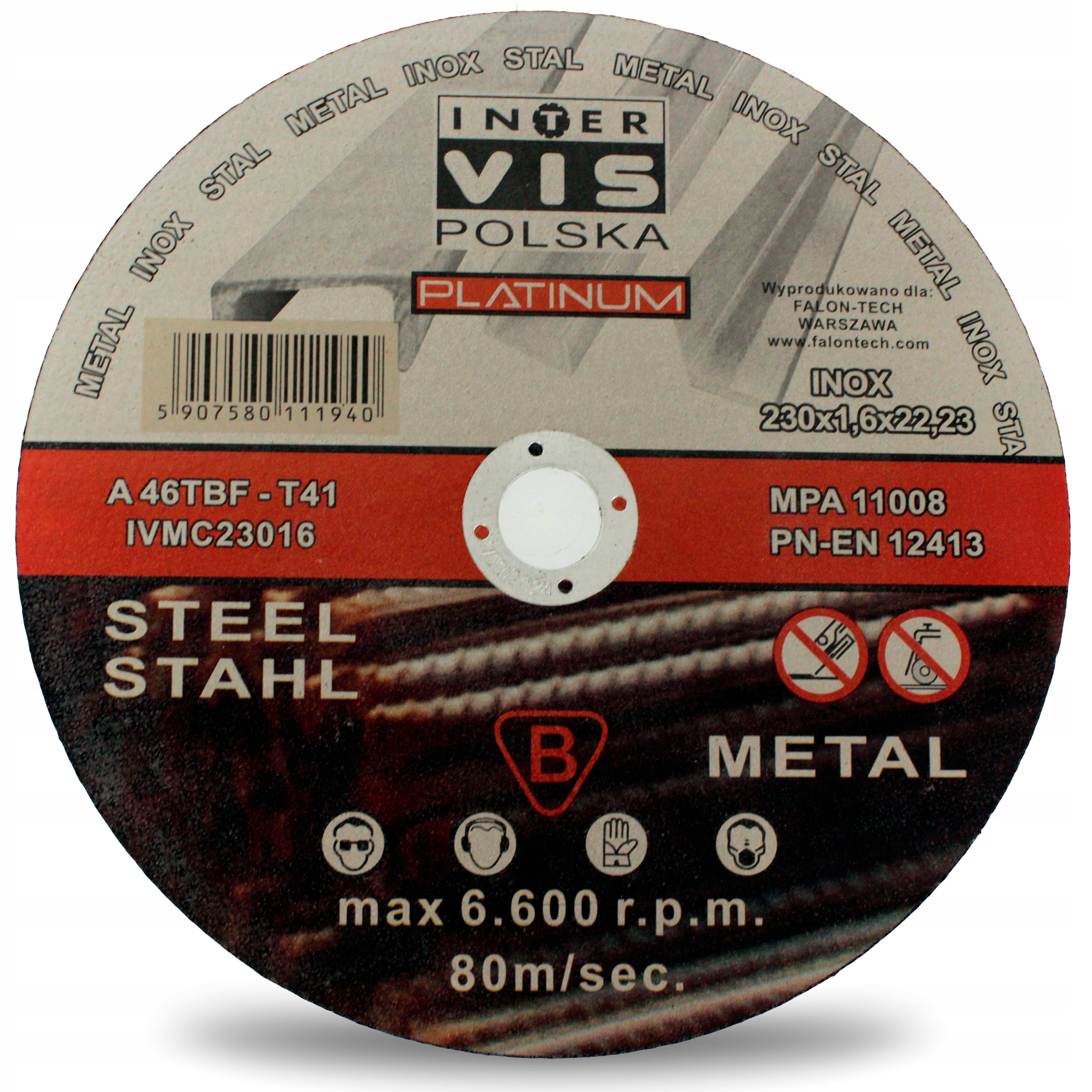 

Tarcza Do Cięcia Metalu Tarcze 230x1,6 Platinum