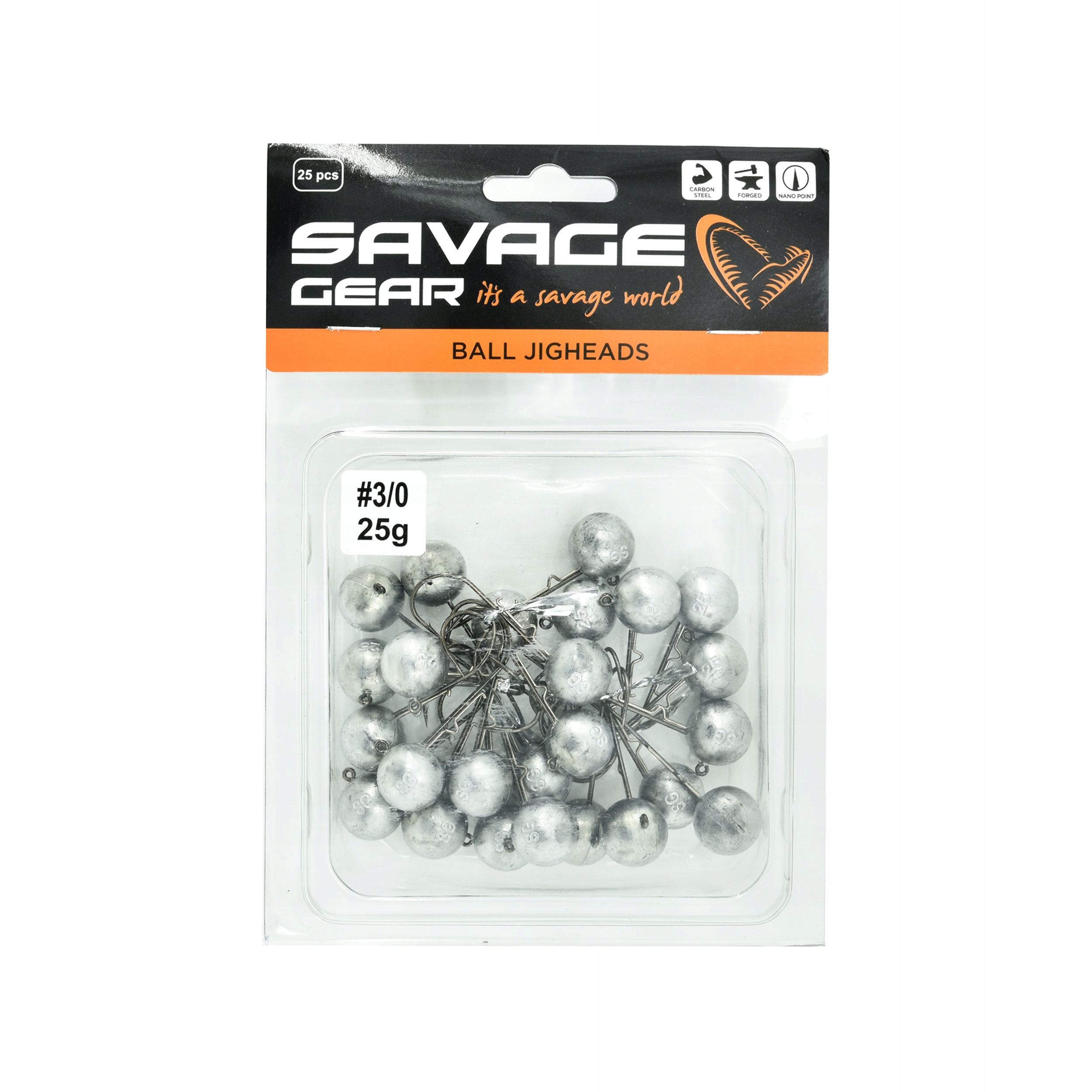 Główka jigowa ostra Savage Gear Ball Jighead rozmiar 3/0 25g 1szt.