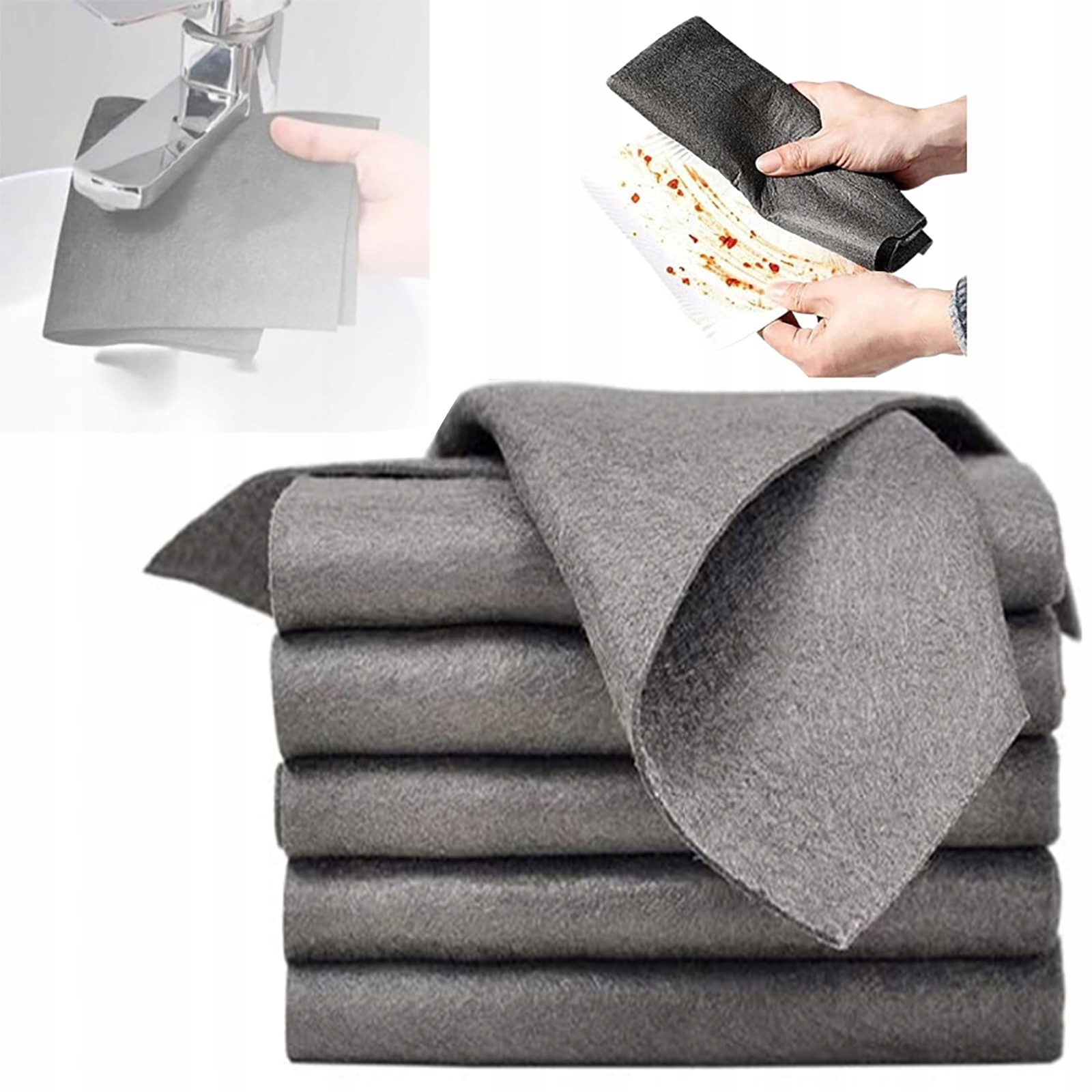 6x Magiczna Ściereczka zagęszczona chłonna większym 30x40 6pcs