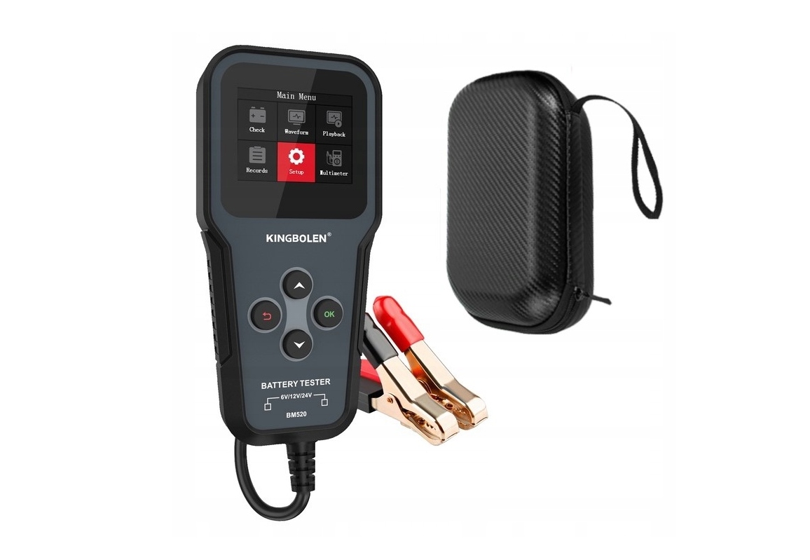 TESTER DO AKUMULATORÓW BATERII 6V 12V 24V 2-300AH MIERNIK CYFROWY Kod producenta MIERNIK 24DIAG B670 POLSKI