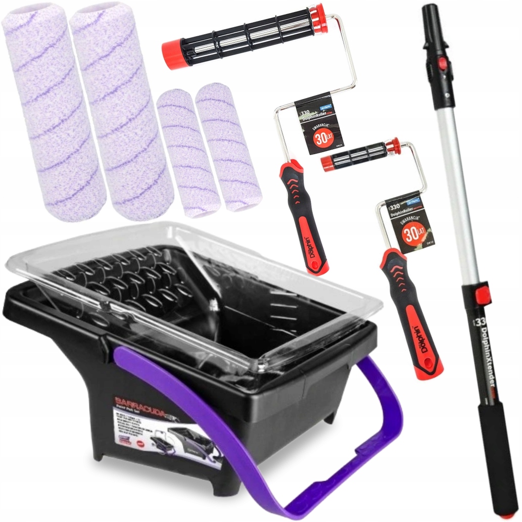 Blue Dolphin 330 Set Kbelík Mallasrkie Teleskopická Hůl Killer Štětiny 9mm