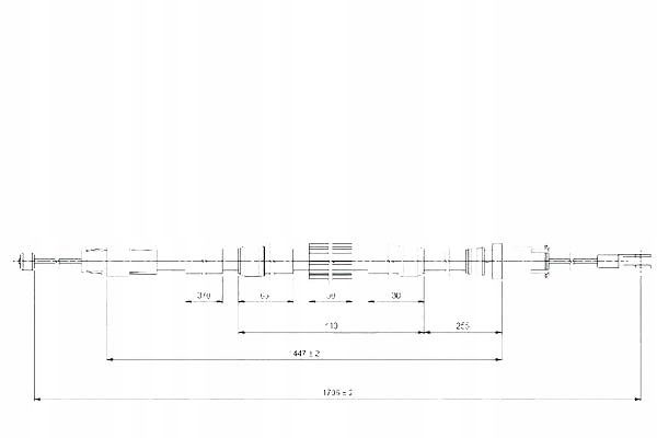 AP трос тормоза ручного MERCEDES SPRINTER 3.5-T