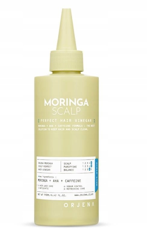 Płukanka octowa do skóry głowy i włosów Moringa