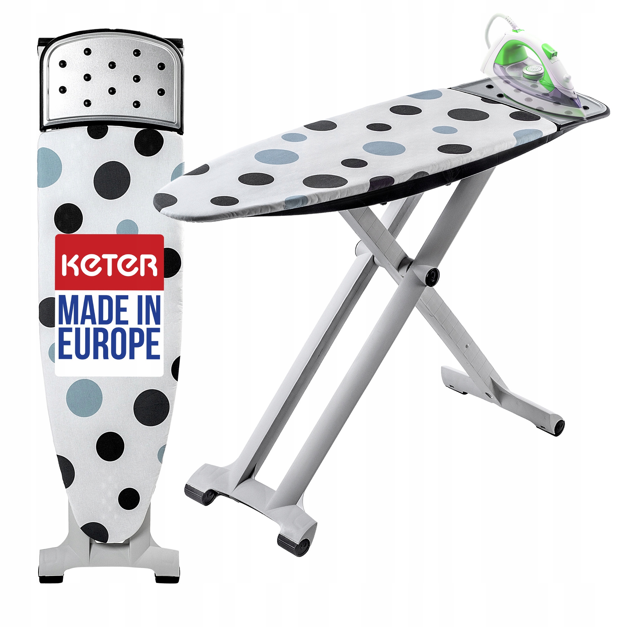 Levně Žehlicí Prkno Lotus Široké Keter Skládací Držák Na Žehličku Pevný