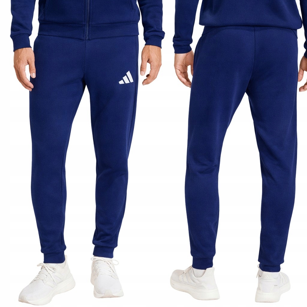 Spodnie Dresowe Męskie Dresy Adidas Sportowe Joggery Bawełniane r. XL