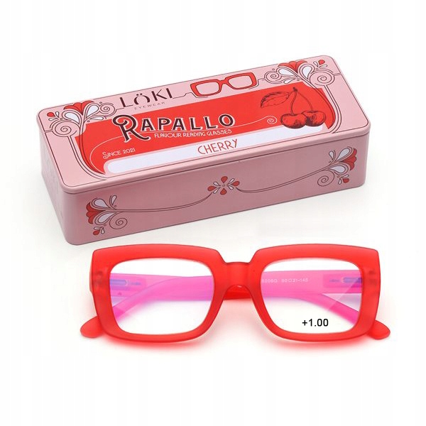 +1.0 Plusy Loki Italy Okulary do komputera Blue Block okulary do czytania